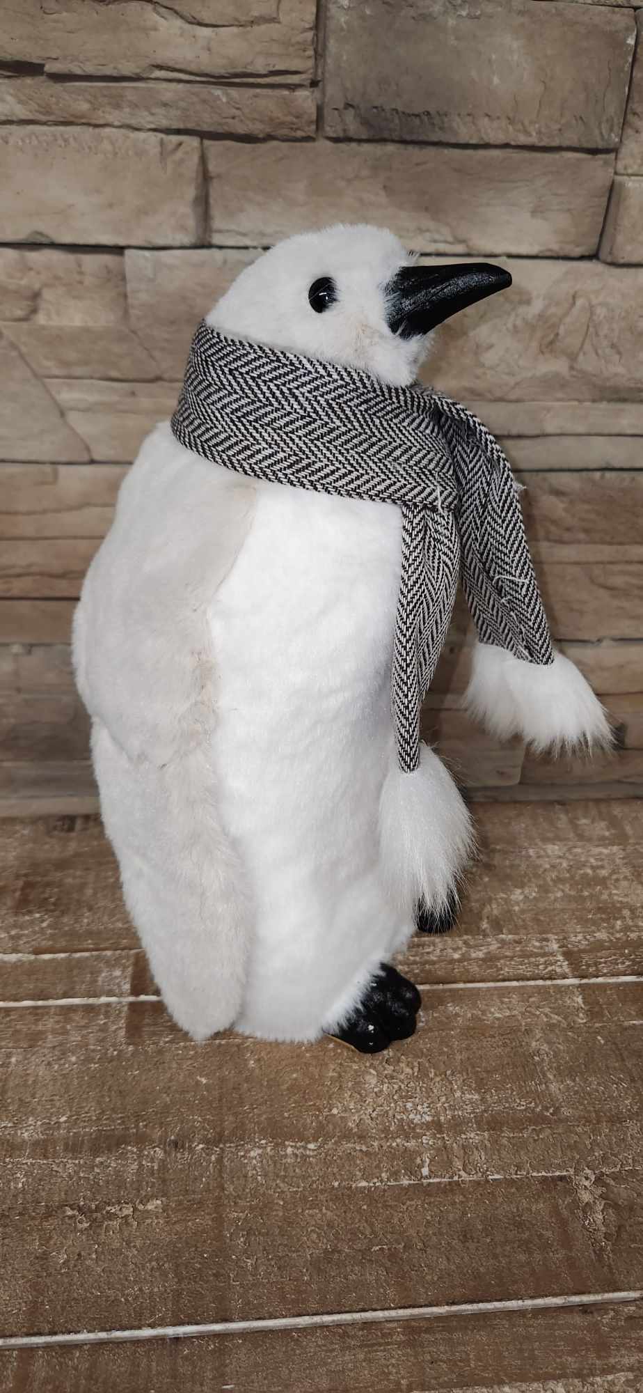 Pingouin en peluche / Blanc / Polaire