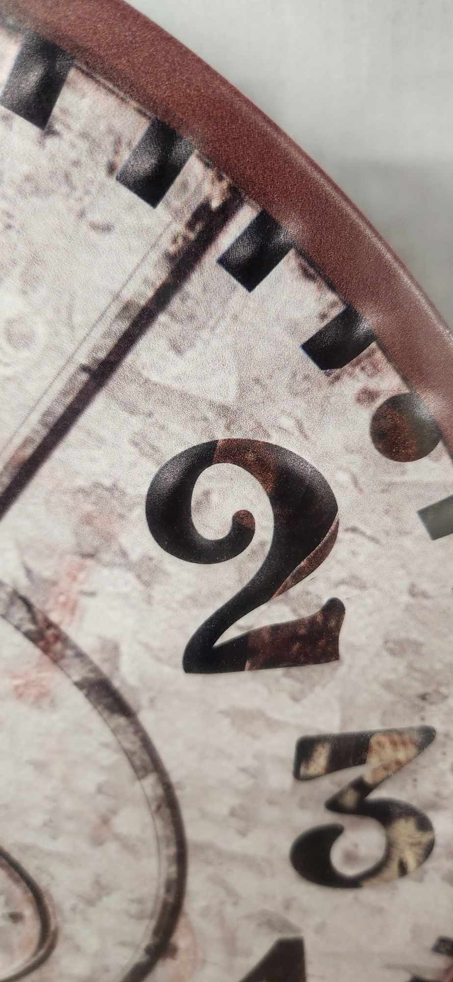 Horloge route 66 / Ronde / Rouille /Chiffre