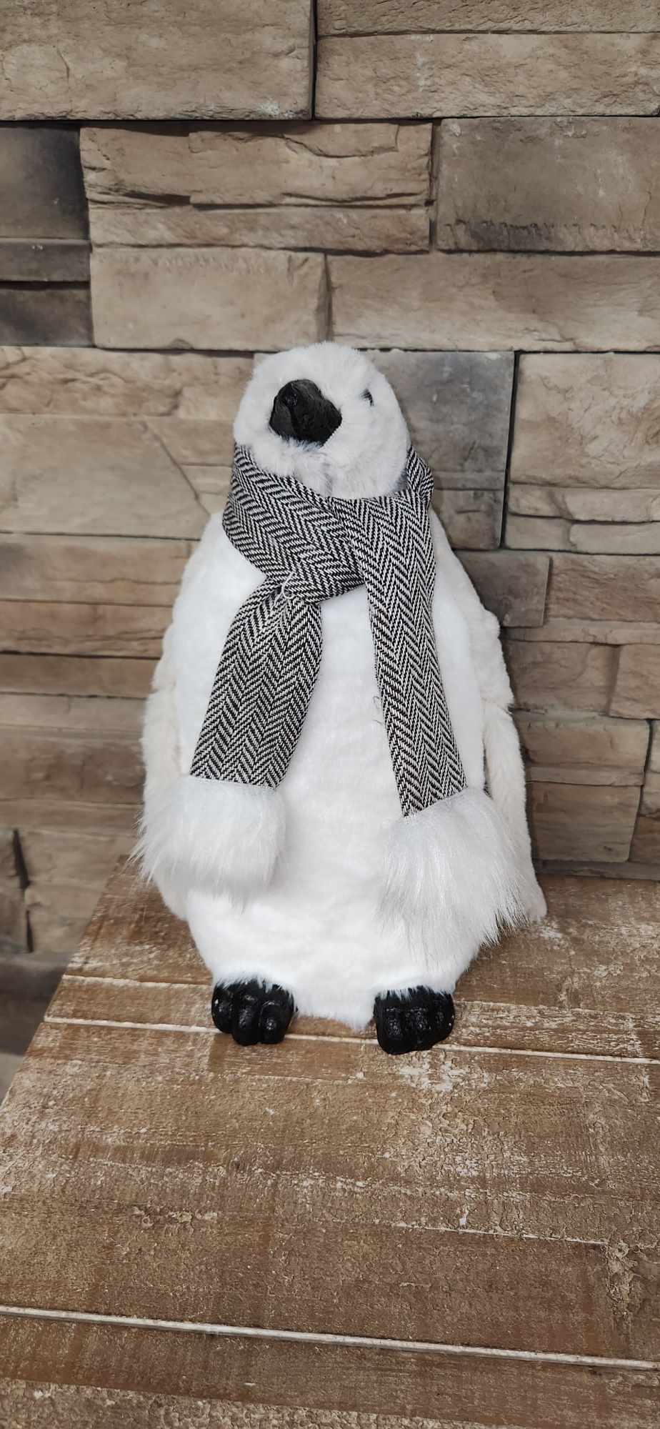 Pingouin en peluche / Blanc / Polaire