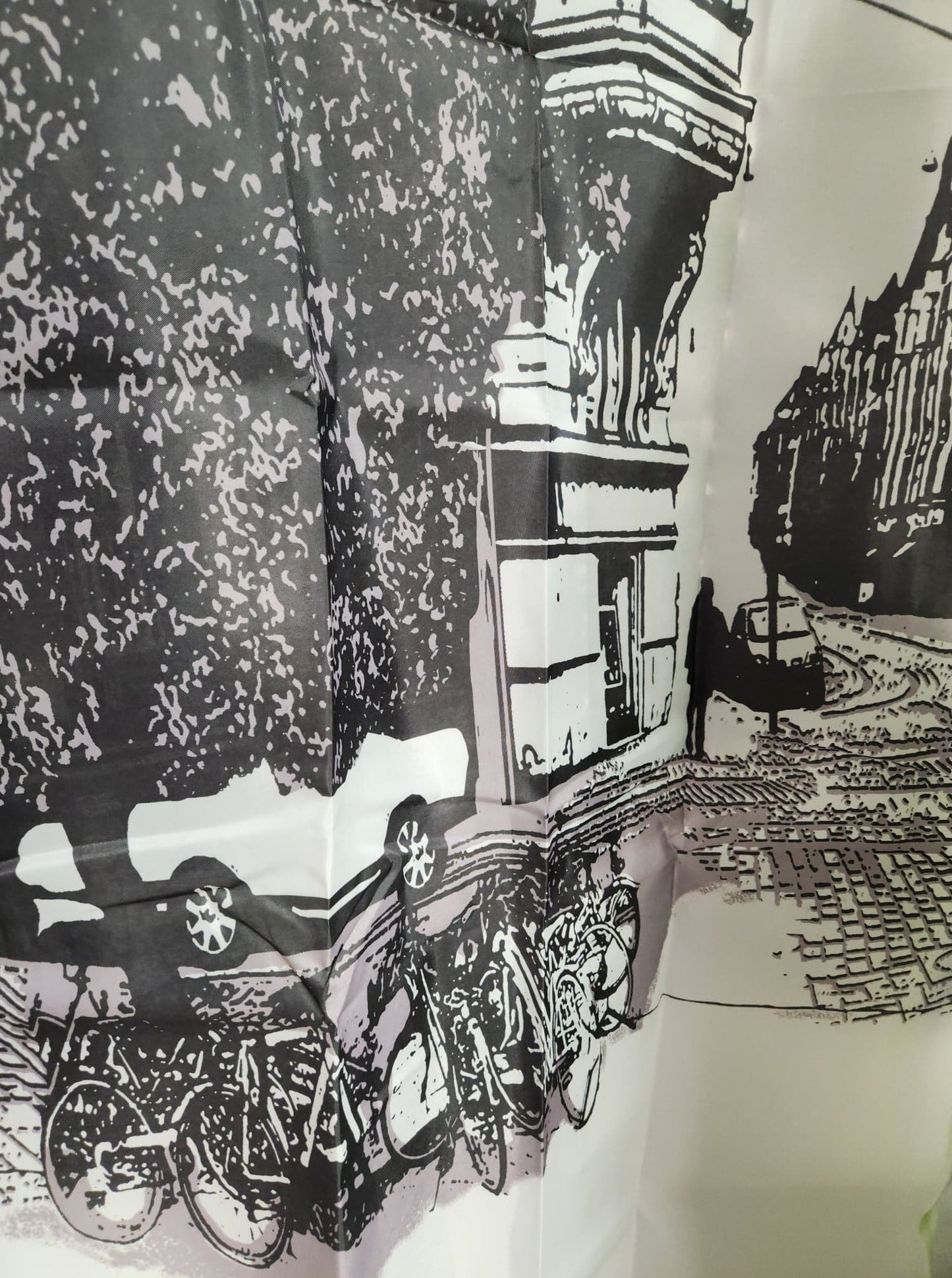 Centredepeinturedeco | Rideau-douche | Italie | Noir et blanc