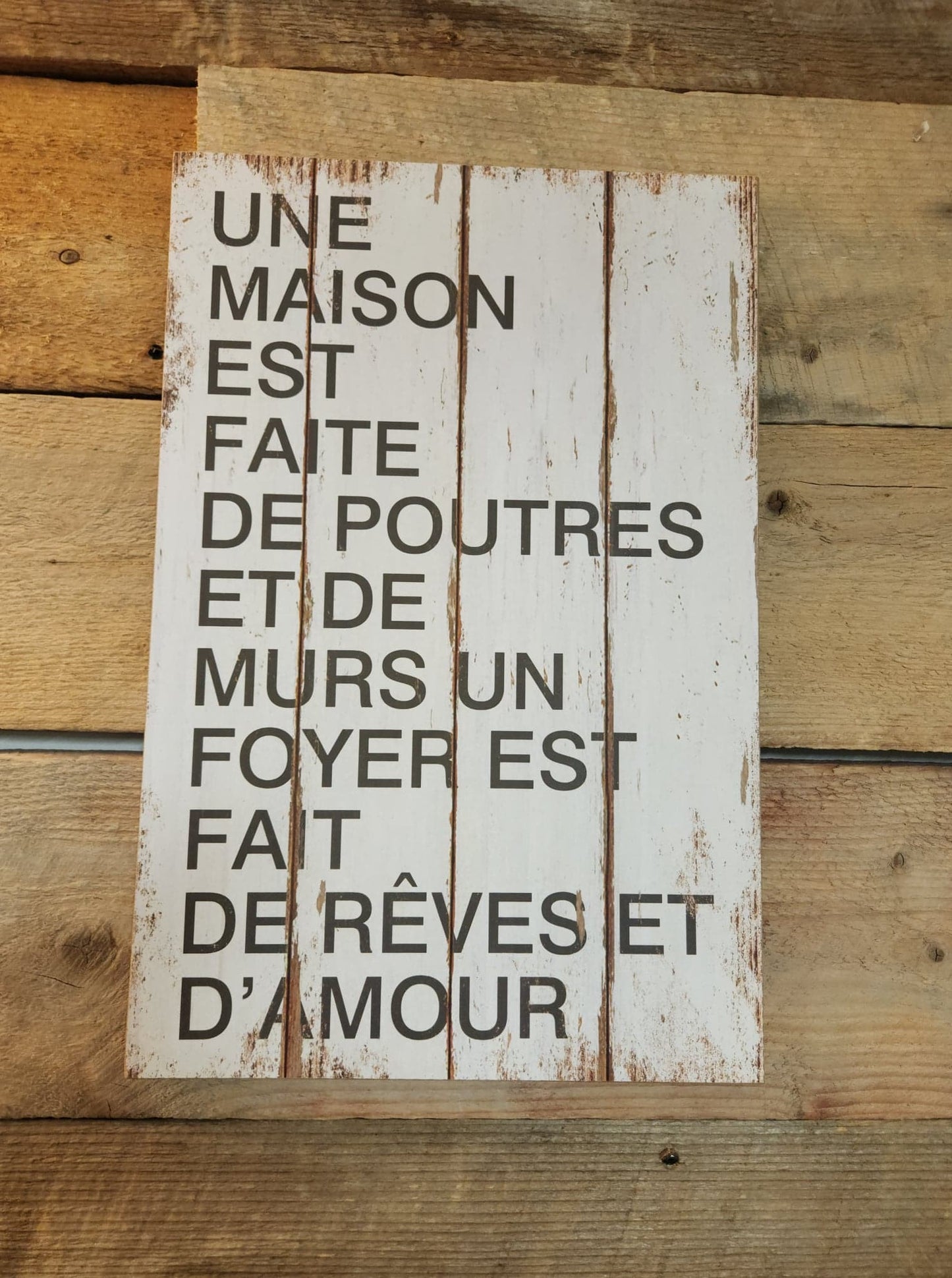 Centredepeinturedeco | Pancarte | Texte | Noir et blanc usé