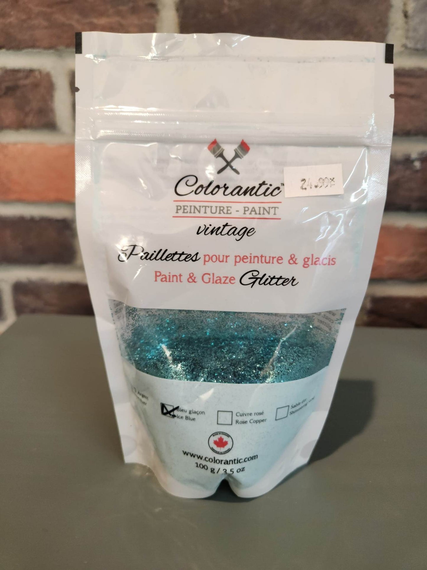 Paillettes pour peinture et glacis | Bleu | Glaçon