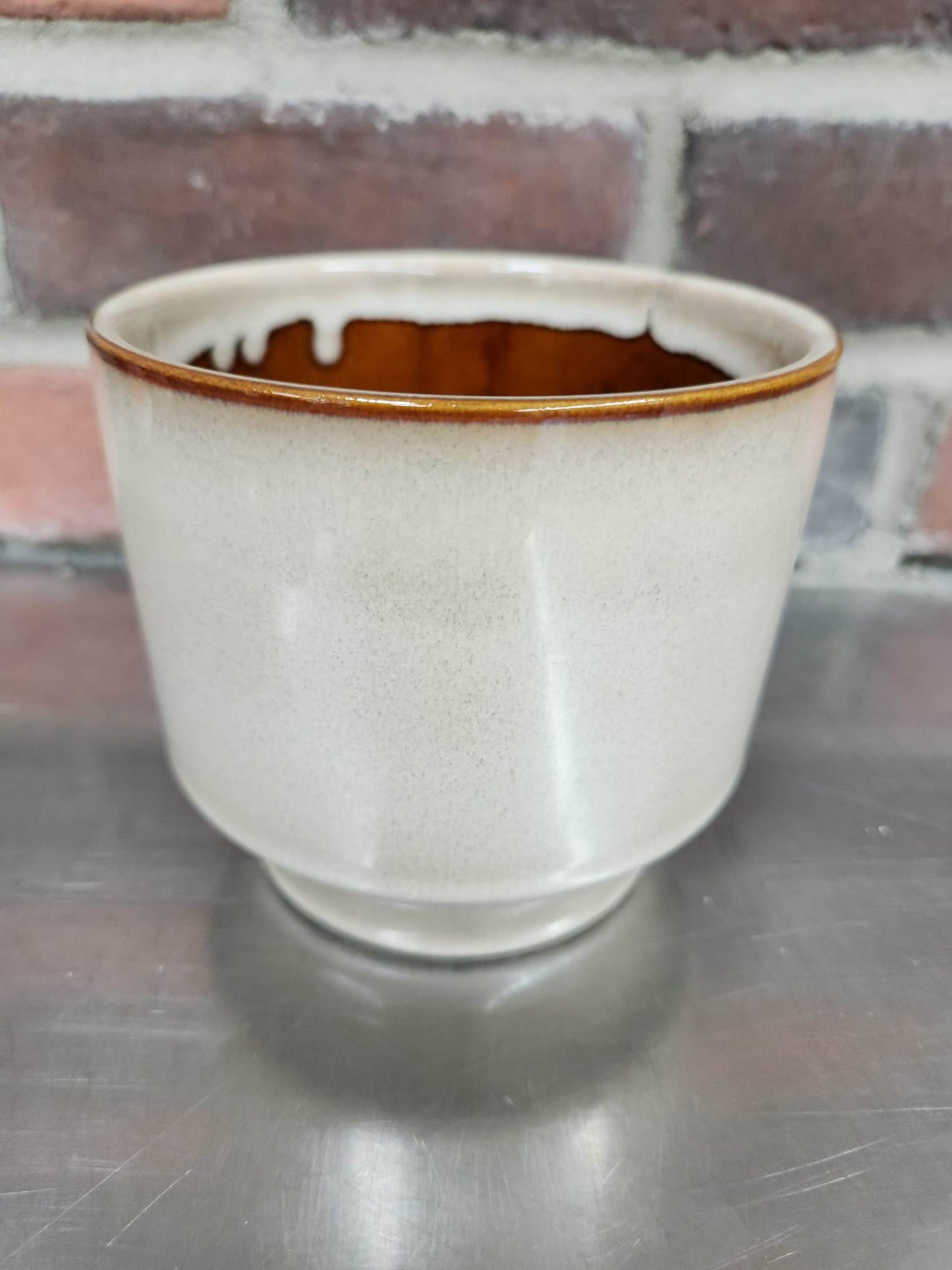 Vase | Beige | Céramique | Plante