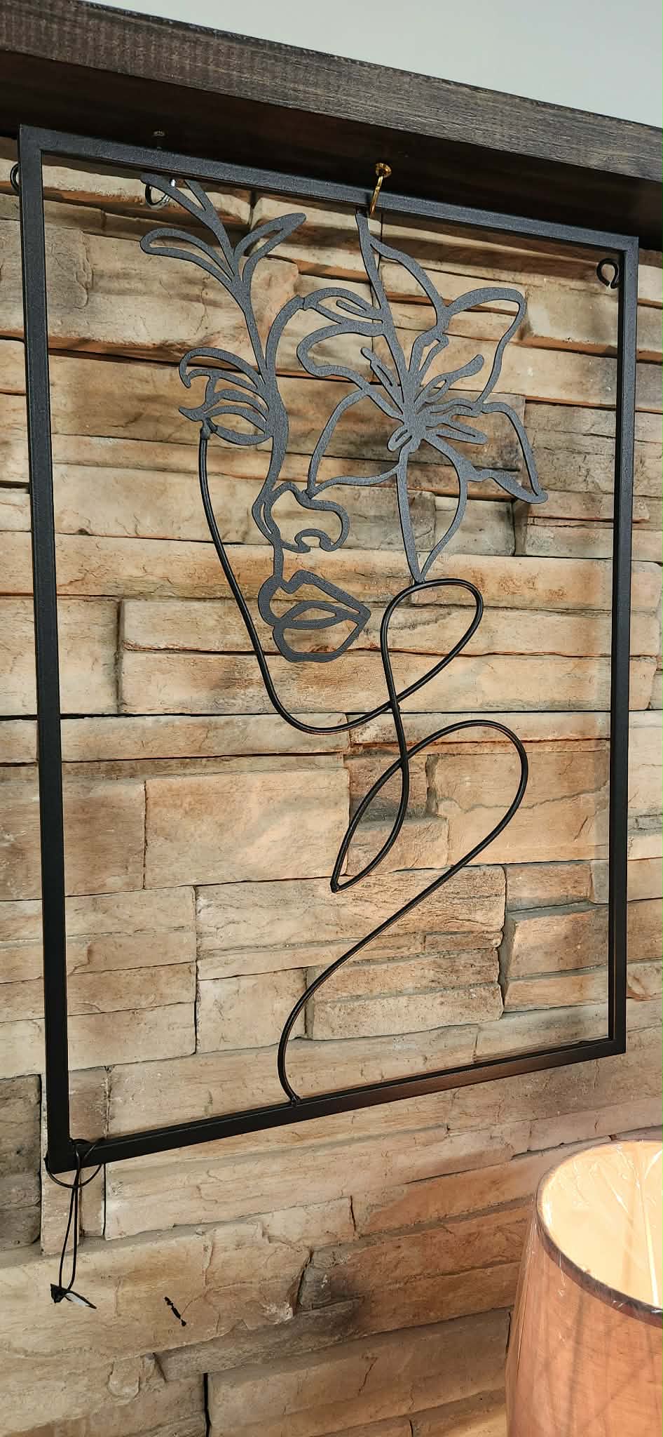 décoration murale visage