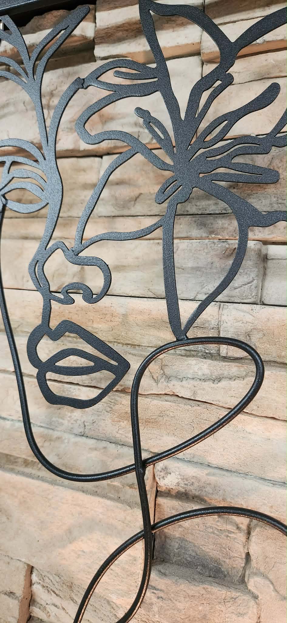 décoration murale visage