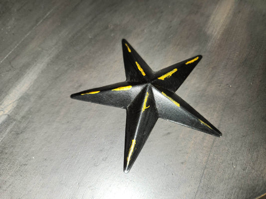 Petite étoile en métal | Or | Noir 